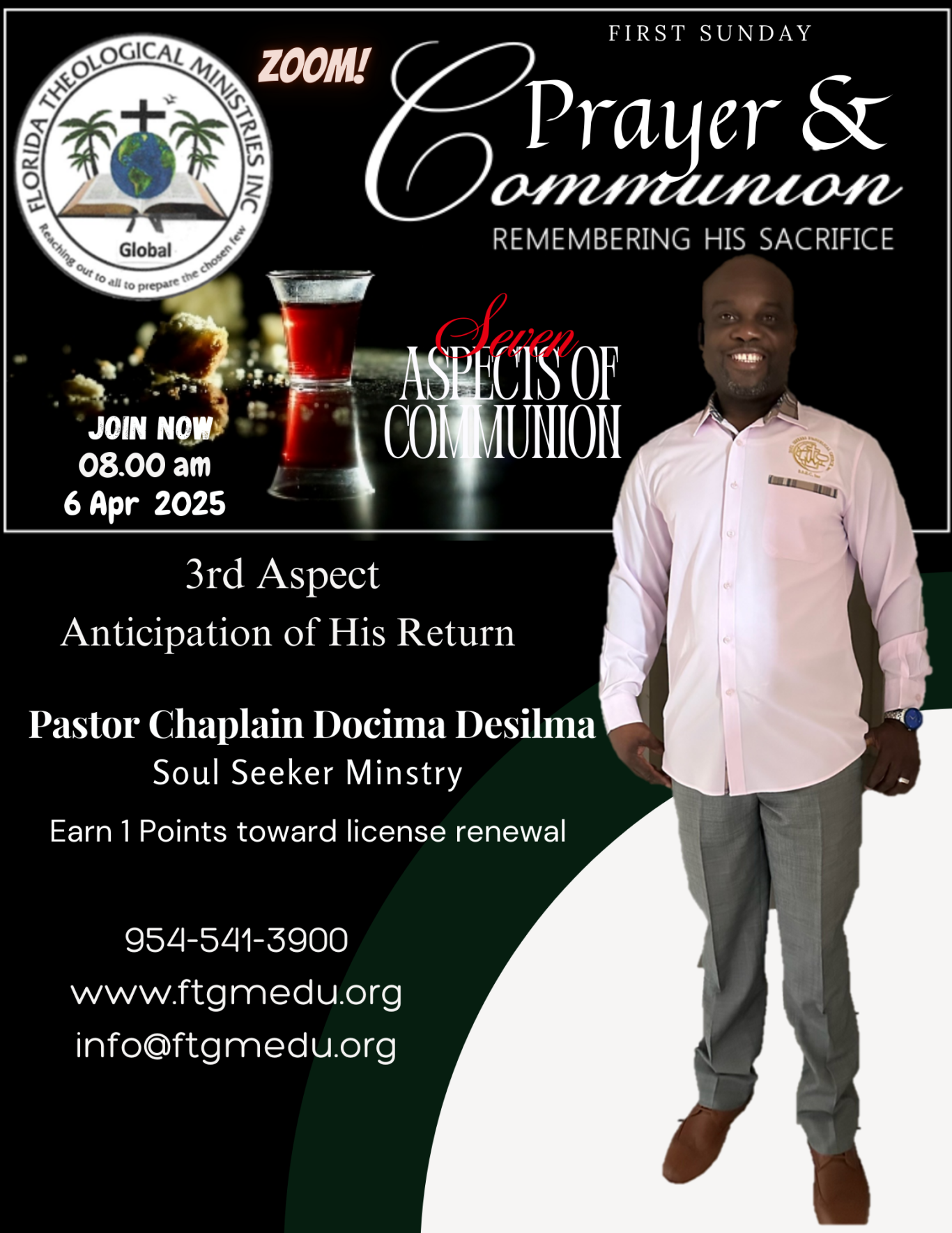 Pastor Chaplain Docima Desilma