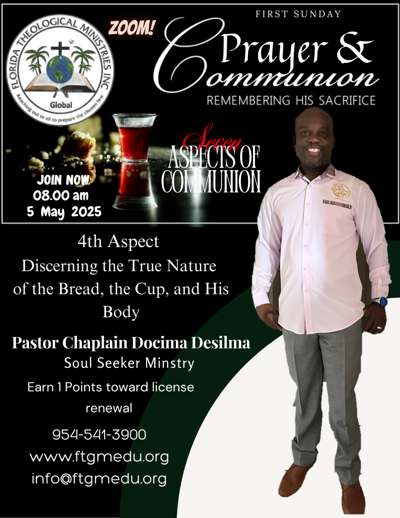 Pastor Chaplain Docima Desilma